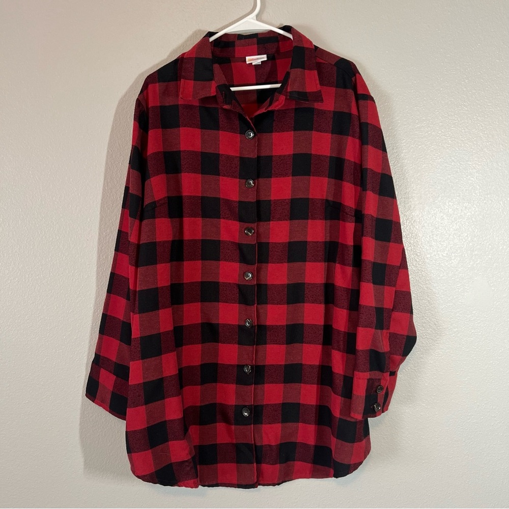 Lularoe Abigail Buffalo Plaid 2XL